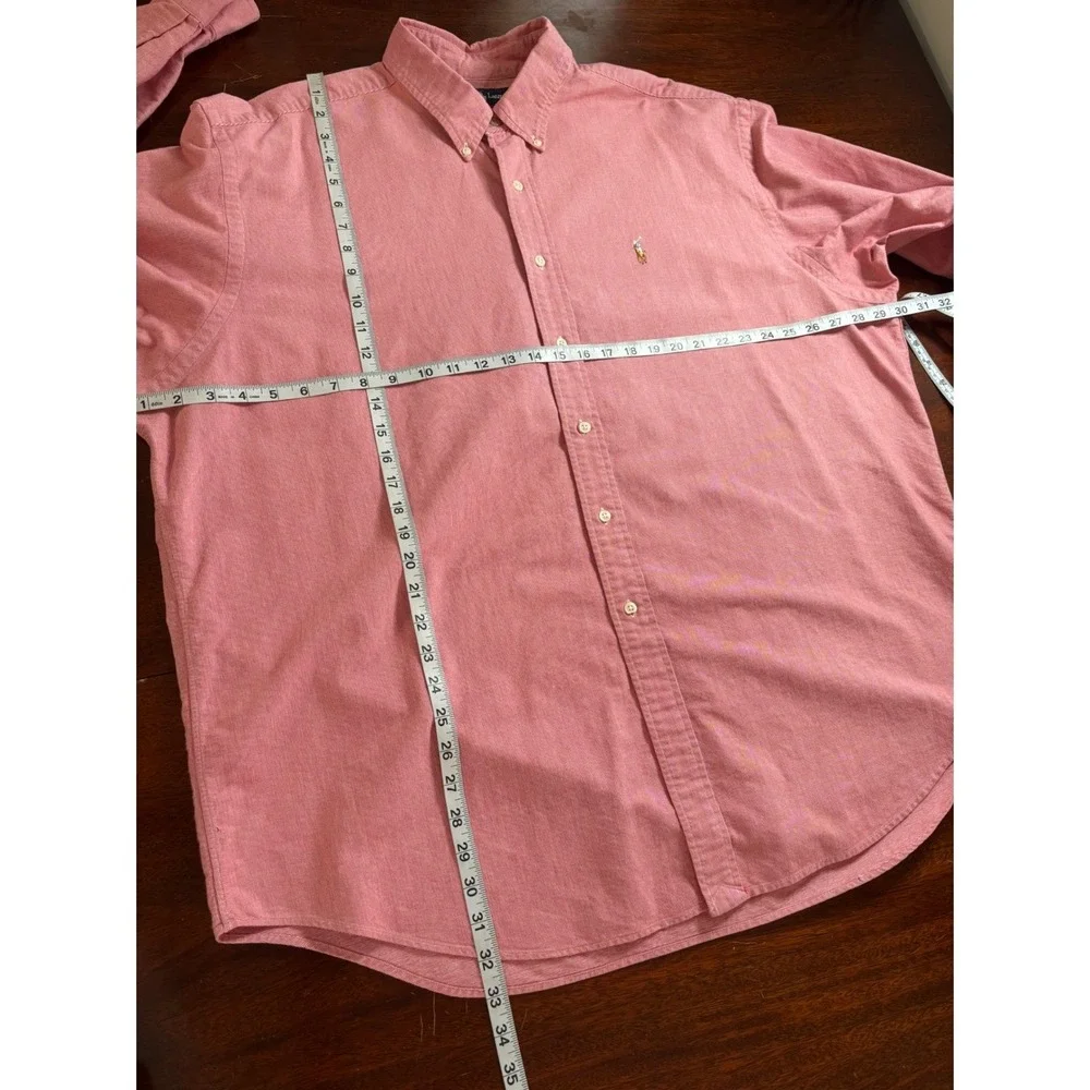Ralph Lauren Mens Blake Button Down Shirt XXL Cotton Long Sleeve Preppy Logo